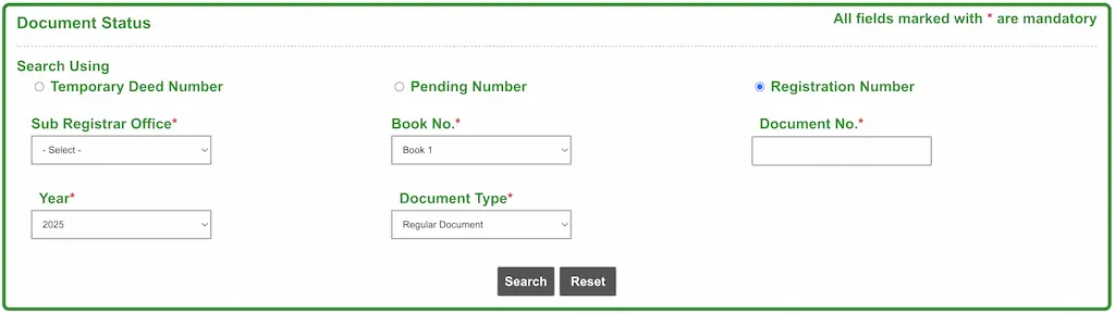 Check Document Status