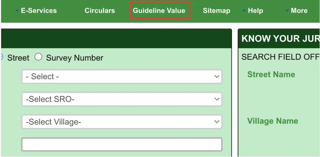 Check Guideline Value
