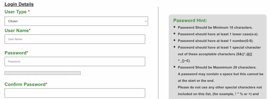 Registration Process on TNREGINET