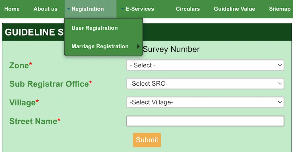 Registration Process on TNREGINET